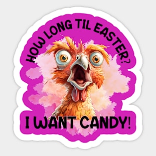 How Long Til Easter Sticker